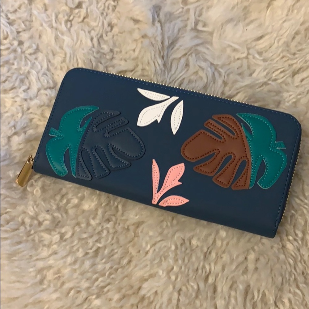 Banana Leaf A New Day Zippered Wallet